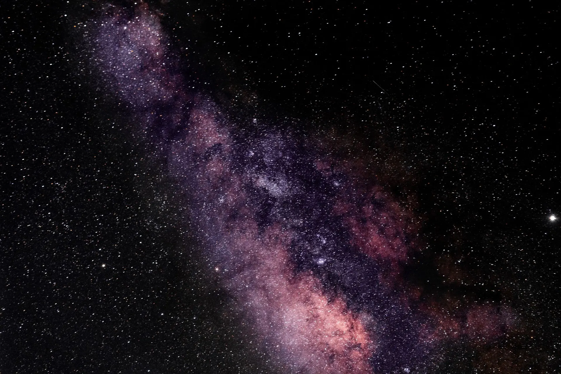 天の川と星空